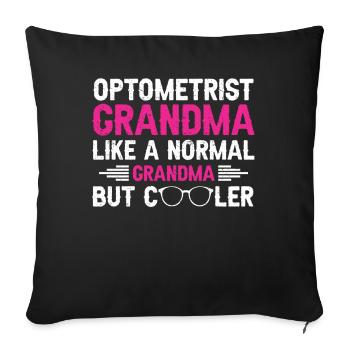 Optician Gift Optometry - Sofa pillowcase 17,3'' x 17,3'' (45 x 45 cm) - black - Front