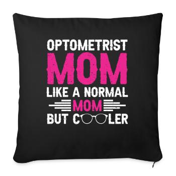 Optician Gift Optometry - Sofa pillowcase 17,3'' x 17,3'' (45 x 45 cm) - black - Front