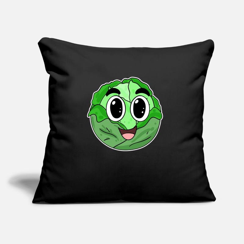 Head cabbage cabbage Sofa pillowcase 17,3'' x 17,3'' (45 x 45 cm)