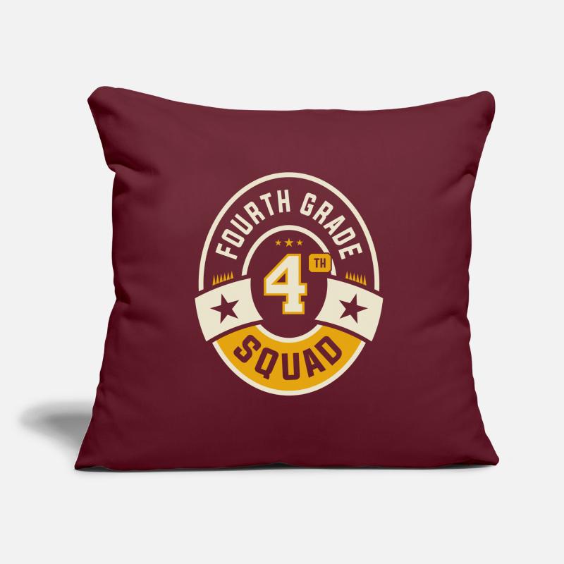 Fourth 4th Grade Squad Team Back To School Sofa pillowcase 17,3'' x 17,3'' (45 x 45 cm)