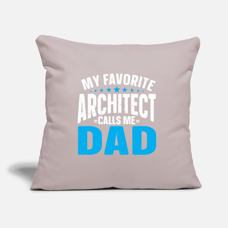 Architect's Gift, Architecture Lover Sofa pillowcase 17,3'' x 17,3'' (45 x 45 cm)
