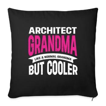 Architect's Gift, Architecture Lover - Sofa pillowcase 17,3'' x 17,3'' (45 x 45 cm) - black - Front