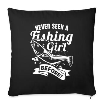 Angler - Sofa pillowcase 17,3'' x 17,3'' (45 x 45 cm) - black - Front