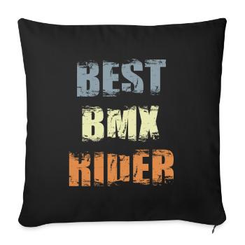Devis BMX - Housse de coussin décorative 45 x 45 cm - noir - Devant