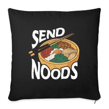 Ramen Gift Japanese noodle soup Ramen - Sofa pillowcase 17,3'' x 17,3'' (45 x 45 cm) - black - Front