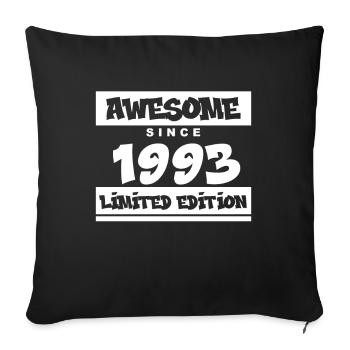 1993 - Jahrgang 1993 - Fantastisch seit 1993 - Sofakissenbezug 45 x 45 cm - Schwarz - Vorne