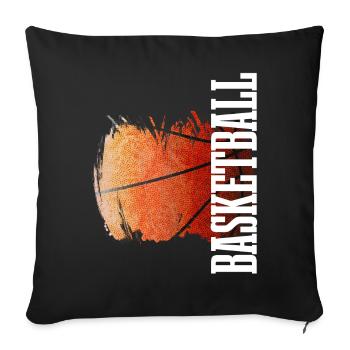 Basketball Basketballer - Sofakissenbezug 45 x 45 cm - Schwarz - Vorne