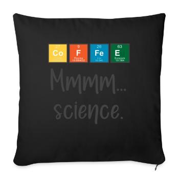 CAFÉ - Mmmm... science - Housse de coussin décorative 45 x 45 cm - noir - Devant