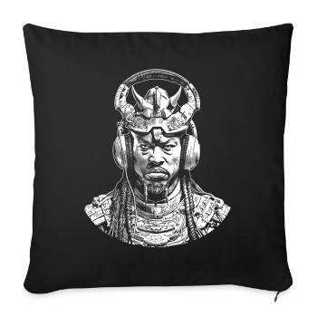 Samurai Vibes: Musical Future Sounds - Sofa pillowcase 17,3'' x 17,3'' (45 x 45 cm) - black - Front