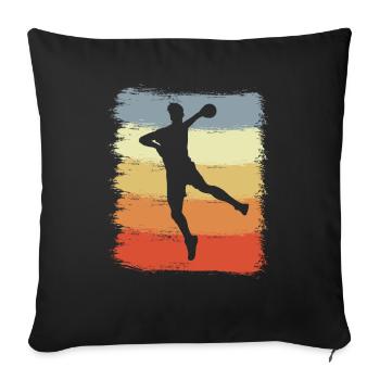 Children's Handball - Sofa pillowcase 17,3'' x 17,3'' (45 x 45 cm) - black - Front