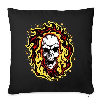 Smoker 2 Ads - Sofa pillowcase 17,3'' x 17,3'' (45 x 45 cm) - black - Front