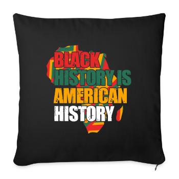 Black History Month Black History - Sofa pillowcase 17,3'' x 17,3'' (45 x 45 cm) - black - Front