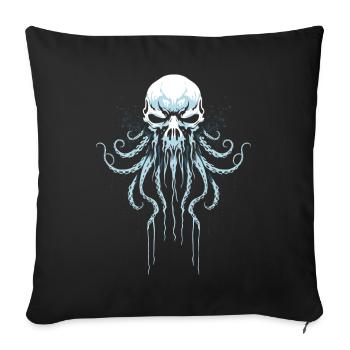 Octopus Squid Animal Tattoo Gothpunk - Sofa pillowcase 17,3'' x 17,3'' (45 x 45 cm) - black - Front