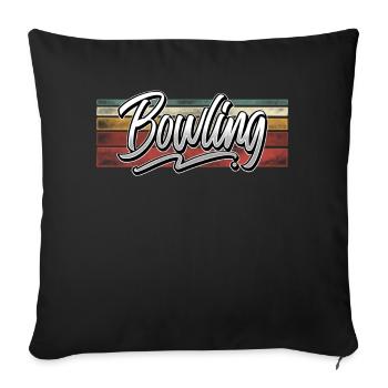 Bowling - Housse de coussin décorative 45 x 45 cm - noir - Devant