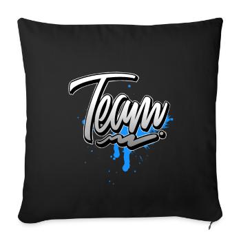 Équipe - Housse de coussin décorative 45 x 45 cm - noir - Devant