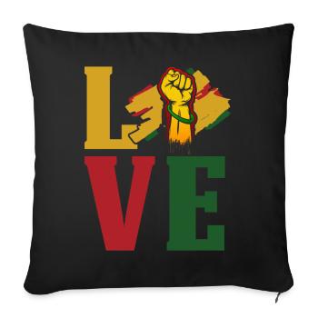 Black History Month Black History - Sofa pillowcase 17,3'' x 17,3'' (45 x 45 cm) - black - Front