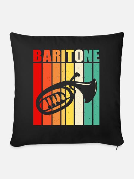 Bariton Baritonist - Sofakissenbezug 45 x 45 cm - Schwarz