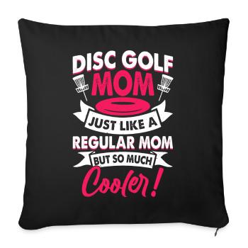 Discgolf Disc Golf - Housse de coussin décorative 45 x 45 cm - noir - Devant