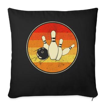 Bowling - Housse de coussin décorative 45 x 45 cm - noir - Devant