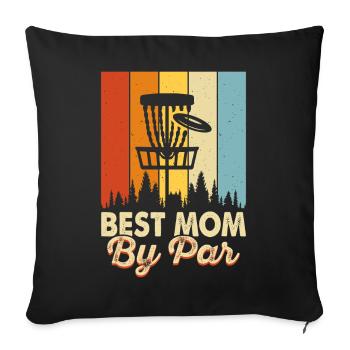 Discgolf Disc Golf - Housse de coussin décorative 45 x 45 cm - noir - Devant