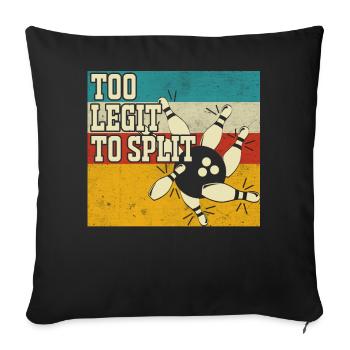 Bowling - Housse de coussin décorative 45 x 45 cm - noir - Devant