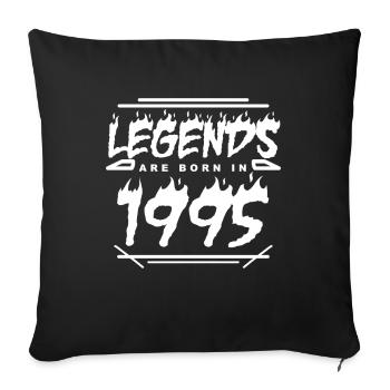 Légende 1995 - Housse de coussin décorative 45 x 45 cm - noir - Devant
