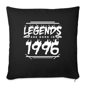 Born 1996 - Year of construction 1996 - Sofa pillowcase 17,3'' x 17,3'' (45 x 45 cm) - black - Front