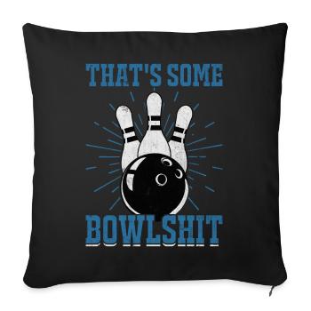 Bowling - Housse de coussin décorative 45 x 45 cm - noir - Devant