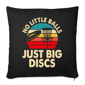 Discgolf Disc Golf - Housse de coussin décorative 45 x 45 cm - noir - Devant