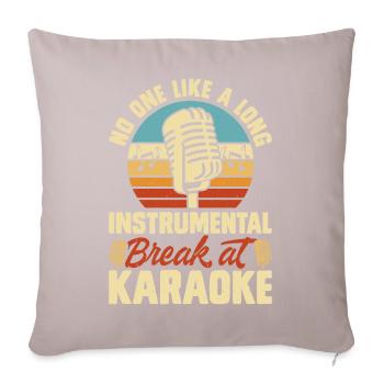 Karaoke Singing - Sofa pillowcase 17,3'' x 17,3'' (45 x 45 cm) - light taupe - Front