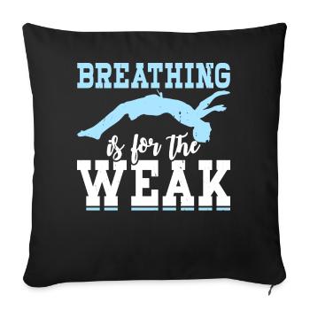 Swimming Float - Sofa pillowcase 17,3'' x 17,3'' (45 x 45 cm) - black - Front