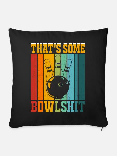 Bowling - Sofakissenbezug 45 x 45 cm - Schwarz