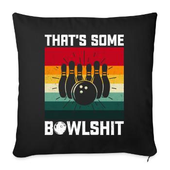 Bowling - Housse de coussin décorative 45 x 45 cm - noir - Devant