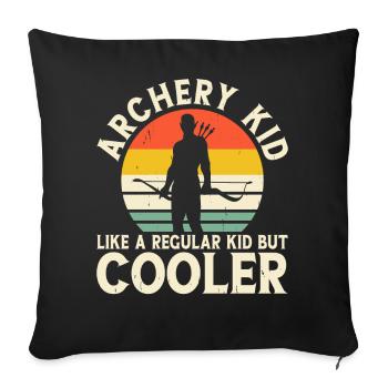Archer Tir à l’arc - Housse de coussin décorative 45 x 45 cm - noir - Devant