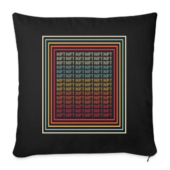 KF1 - Sofa pillowcase 17,3'' x 17,3'' (45 x 45 cm) - black - Front