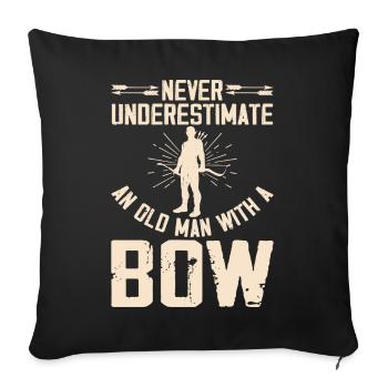 Archer Tir à l’arc - Housse de coussin décorative 45 x 45 cm - noir - Devant