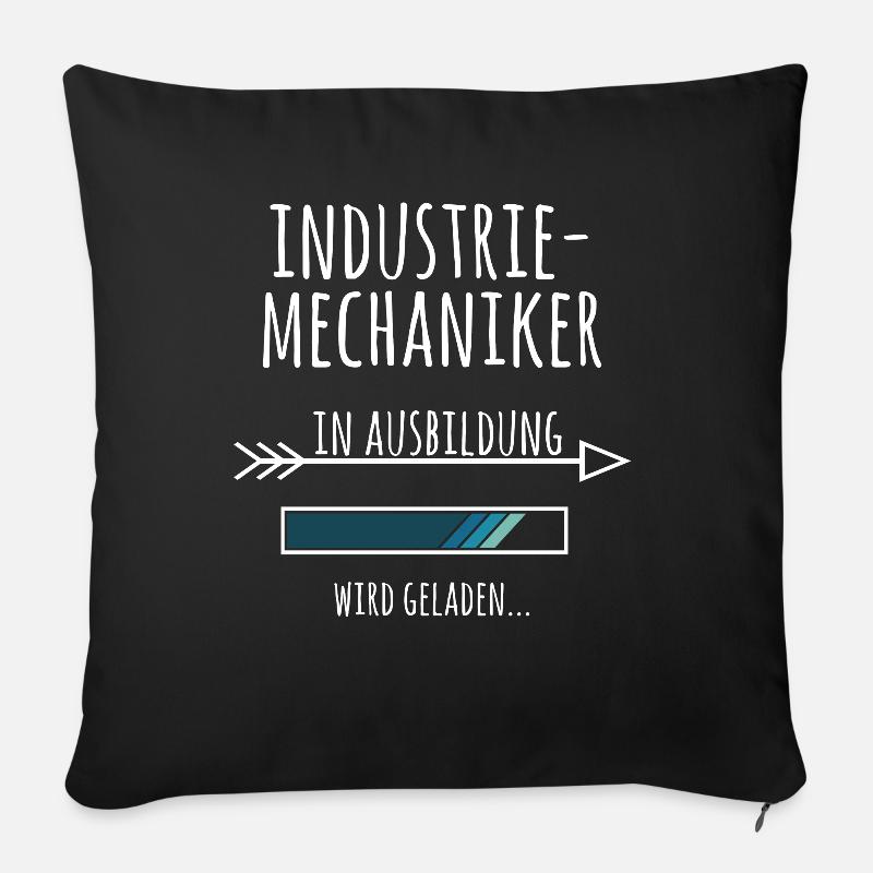 Industriemechaniker Ausbildung Beruf Geschenk - Sofakissenbezug 45 x 45 cm - Schwarz