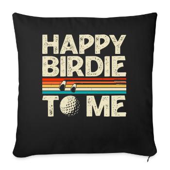 Golf Golfeur - Housse de coussin décorative 45 x 45 cm - noir - Devant