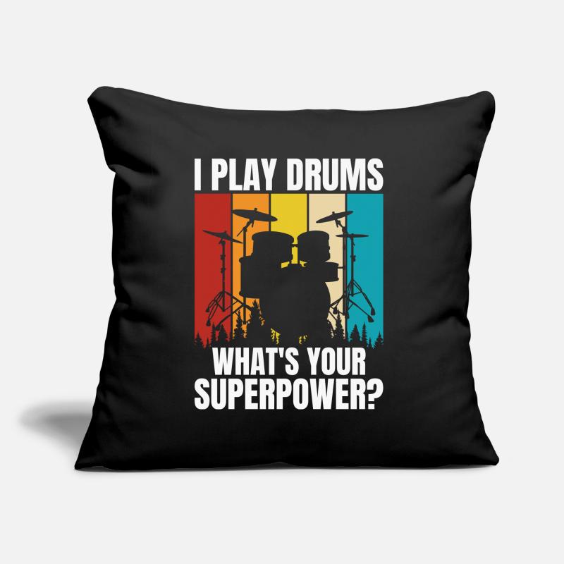 Drums Drummer Drummer Sofa pillowcase 17,3'' x 17,3'' (45 x 45 cm)