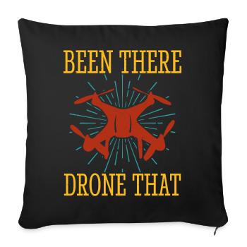 Drone - Housse de coussin décorative 45 x 45 cm - noir - Devant