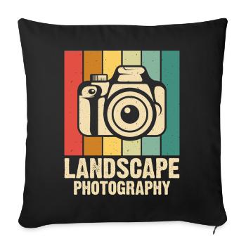 Photographer - Sofa pillowcase 17,3'' x 17,3'' (45 x 45 cm) - black - Front