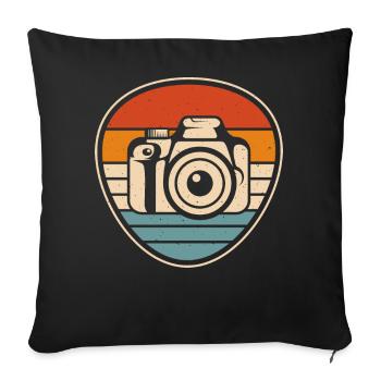 Fotograf - Sofakissenbezug 45 x 45 cm - Schwarz - Vorne