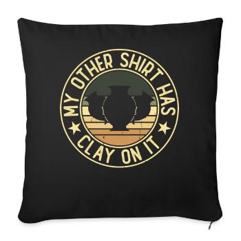 Poterie Poterie Poterie - Housse de coussin décorative 45 x 45 cm - noir - Devant
