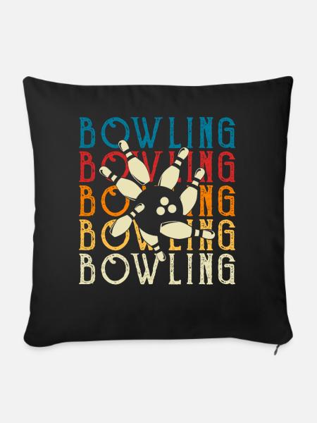 Bowling - Sofakissenbezug 45 x 45 cm - Schwarz