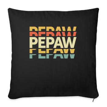 Pepaw Legendary Love Grandpa Father's Day - Sofa pillowcase 17,3'' x 17,3'' (45 x 45 cm) - black - Front
