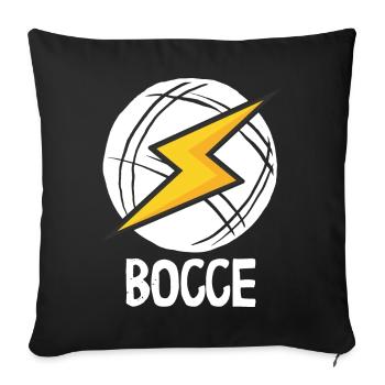 Bocce Spruch Bocce Ball mit Jack Bocci Game Bocce - Sofakissenbezug 45 x 45 cm - Schwarz - Vorne