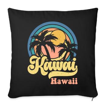 Hawaii - Sofakissenbezug 45 x 45 cm - Schwarz - Vorne