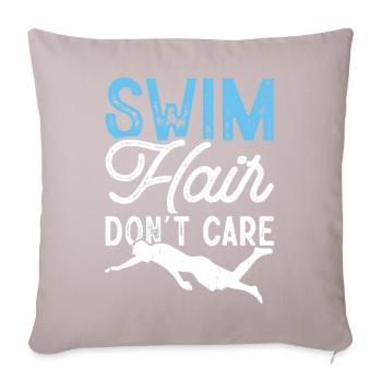 Schwimmen Schwimmer - Sofakissenbezug 45 x 45 cm - helles Taupe - Vorne