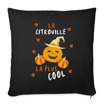 The Coolest Pumpkin - Sofa pillowcase 17,3'' x 17,3'' (45 x 45 cm) - black - Front