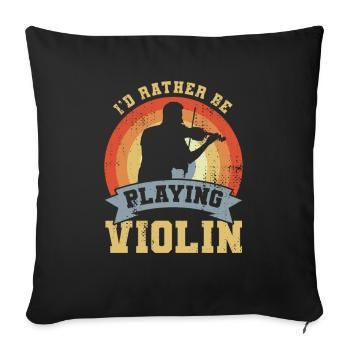 Blague de Geiger - Housse de coussin décorative 45 x 45 cm - noir - Devant
